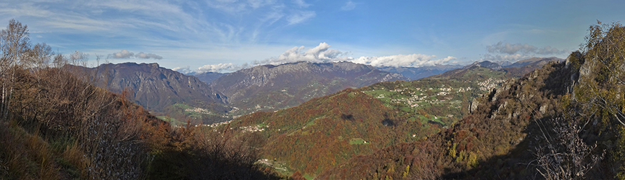 Vista panoramica sulla media Val Brembana